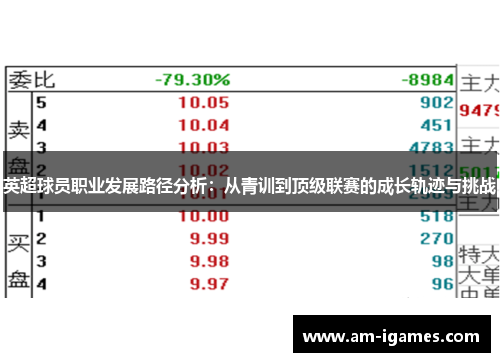 英超球员职业发展路径分析：从青训到顶级联赛的成长轨迹与挑战
